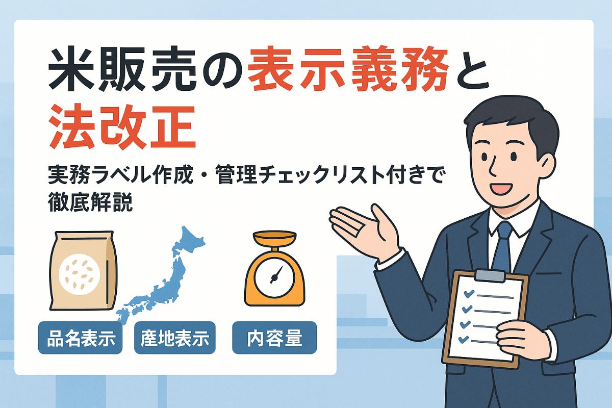 米販売の表示義務と法的根拠・最新ルール徹底解説｜米袋ラベル作成 