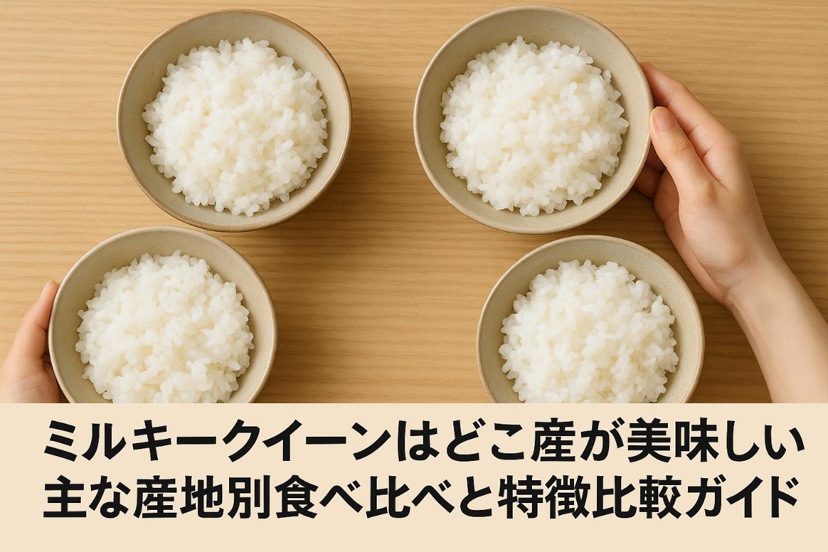 ミルキークイーンはどこ産が美味しい主な産地別食べ比べと特徴比較